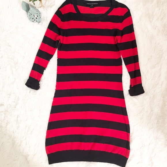French Connection Striped Sweater Dress 
